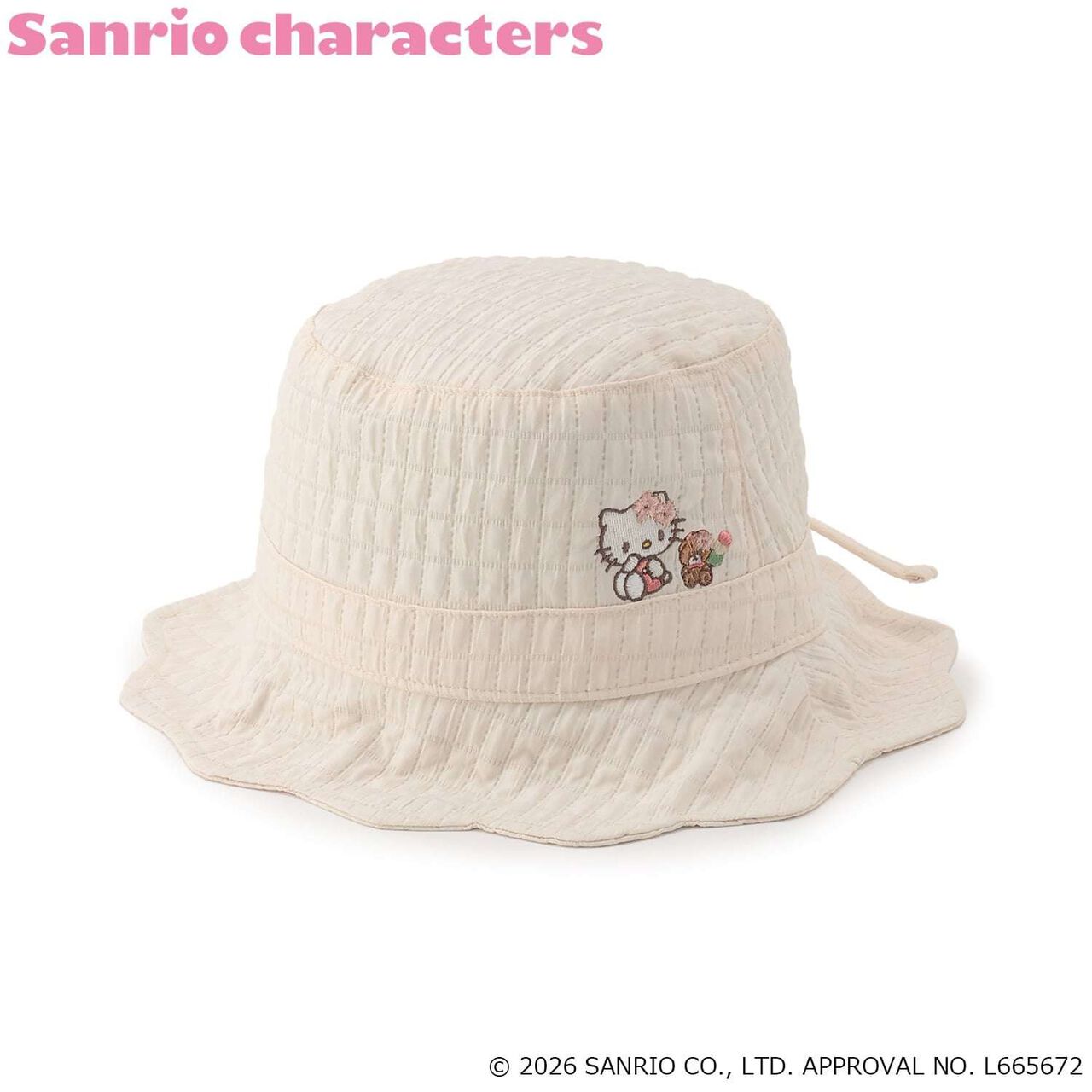 [Sanrio Characters] Scallop Ribbon Hat,Off white, large image number 0