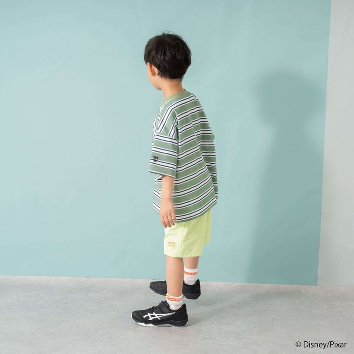 [Monsters, Inc.] Multi Stripe Big Half T-Shirt,Navy, medium image number 7