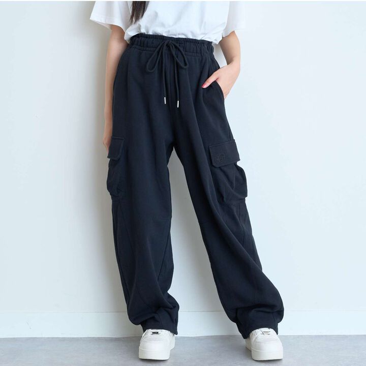 [LTXC - 100% Cotton] Cargo Curve Sweatpants,Top gray, medium image number 3