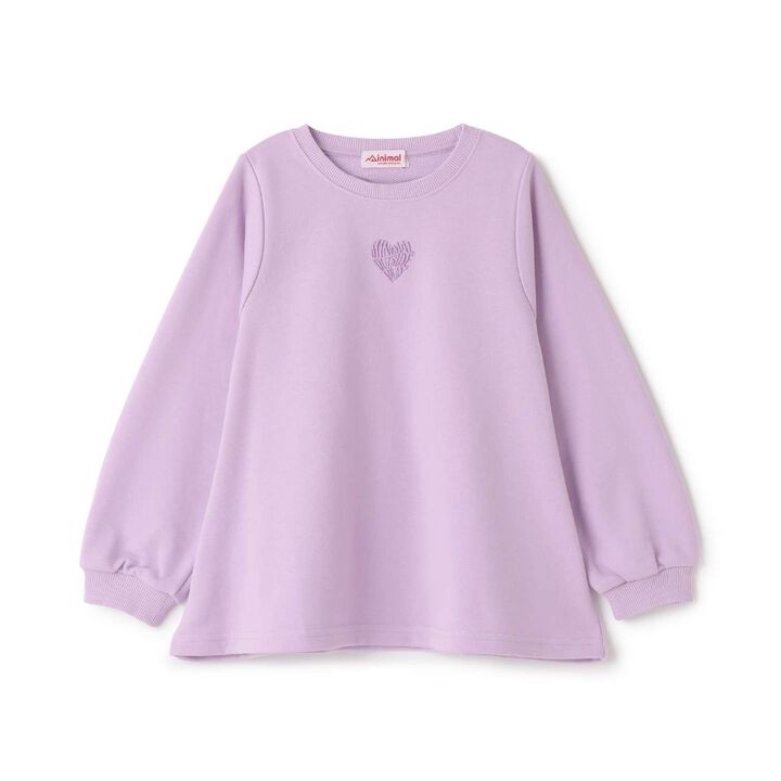 Fleece A-Line One-Point Pullover,Pink, medium image number 13