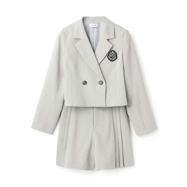 Short Jacket & Shorts Set,Light gray, medium image number 19