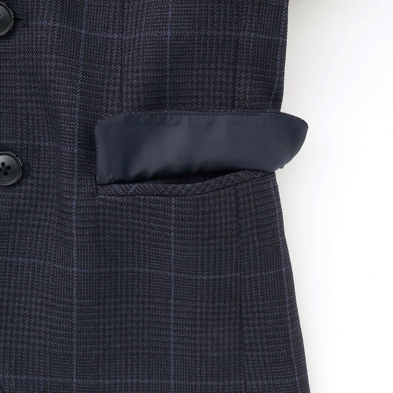 [Formal] Checkered Jacket & Half Pants Set,Light khaki, large image number 13