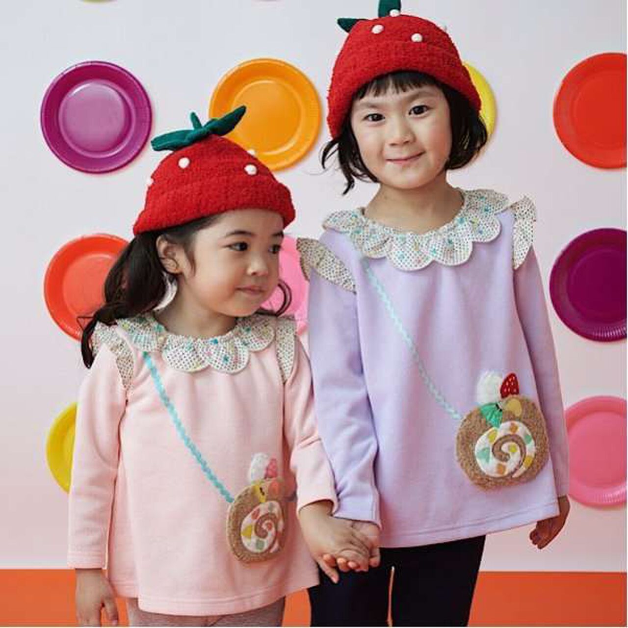 Roll Cake Small Shoulder Bag Sweatshirt,Lavender, large image number 2