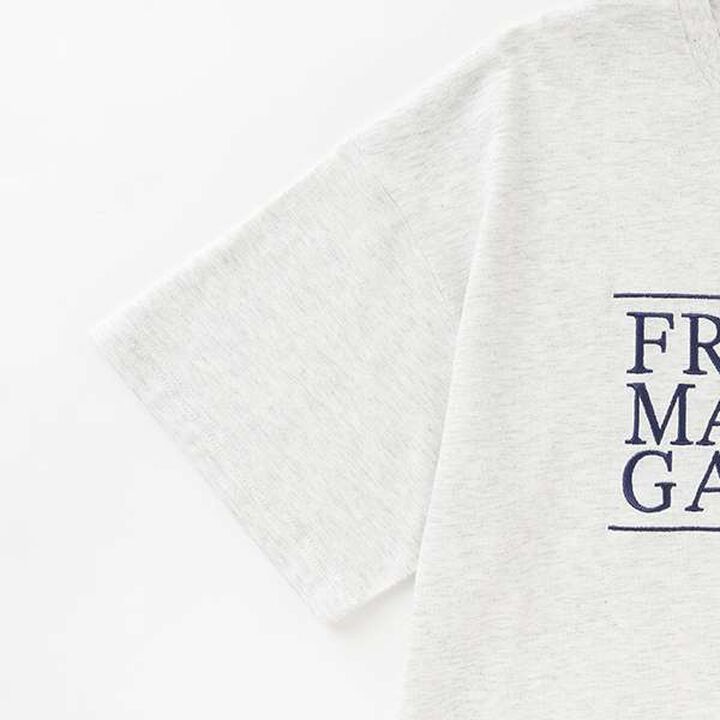 3-Stage Logo Embroidery T-Shirt,Charcoal gray, medium image number 4