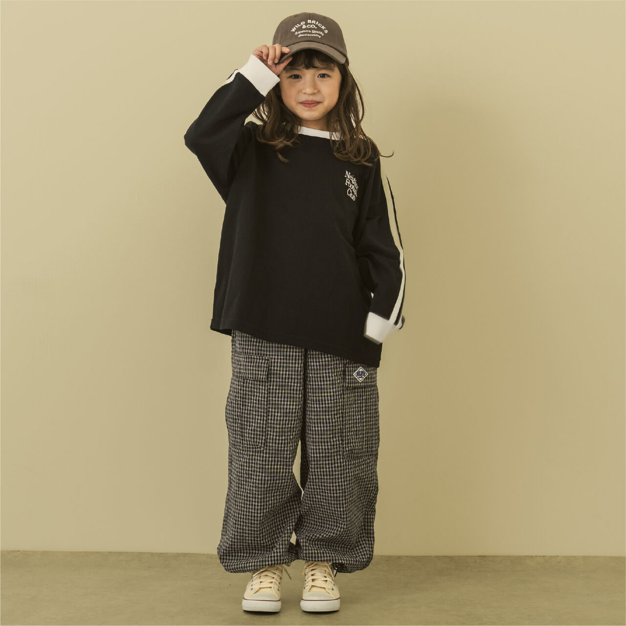 [Stain Resistant] Long-Sleeve T-Shirt with Sleeve Stripes,White, large image number 10