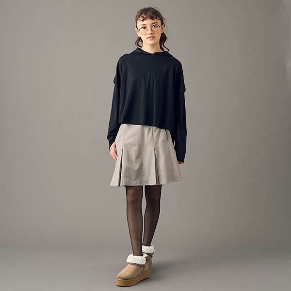 AMI] Box Stack Mini Skirt with Shorts | Narumiya Official Global