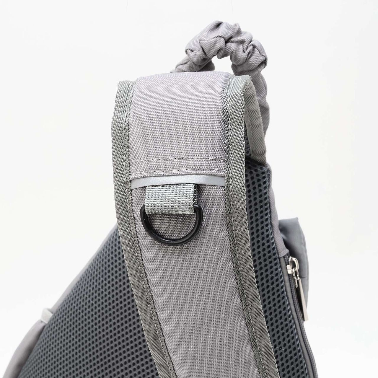 [Water-Repellent] Ribbon One-Shoulder Sling Bag,Black, large image number 7