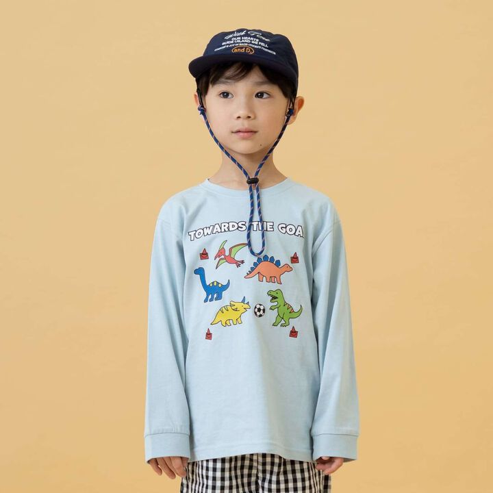 [365D] Cute OFUZAKE Long Sleeve T-Shirt,Sax blue, medium image number 0