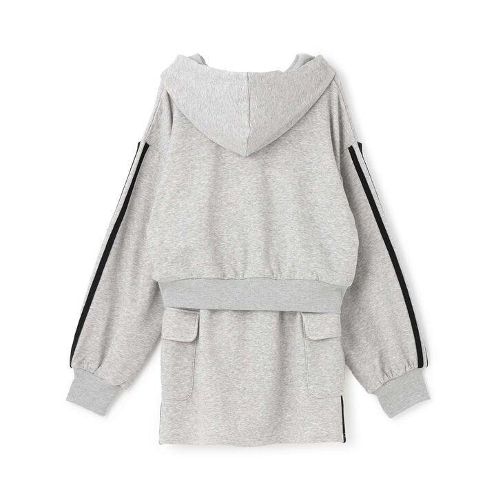 [LTXC/Shaggy Lining] Zip Parka Outfit Set,Top gray, medium image number 11