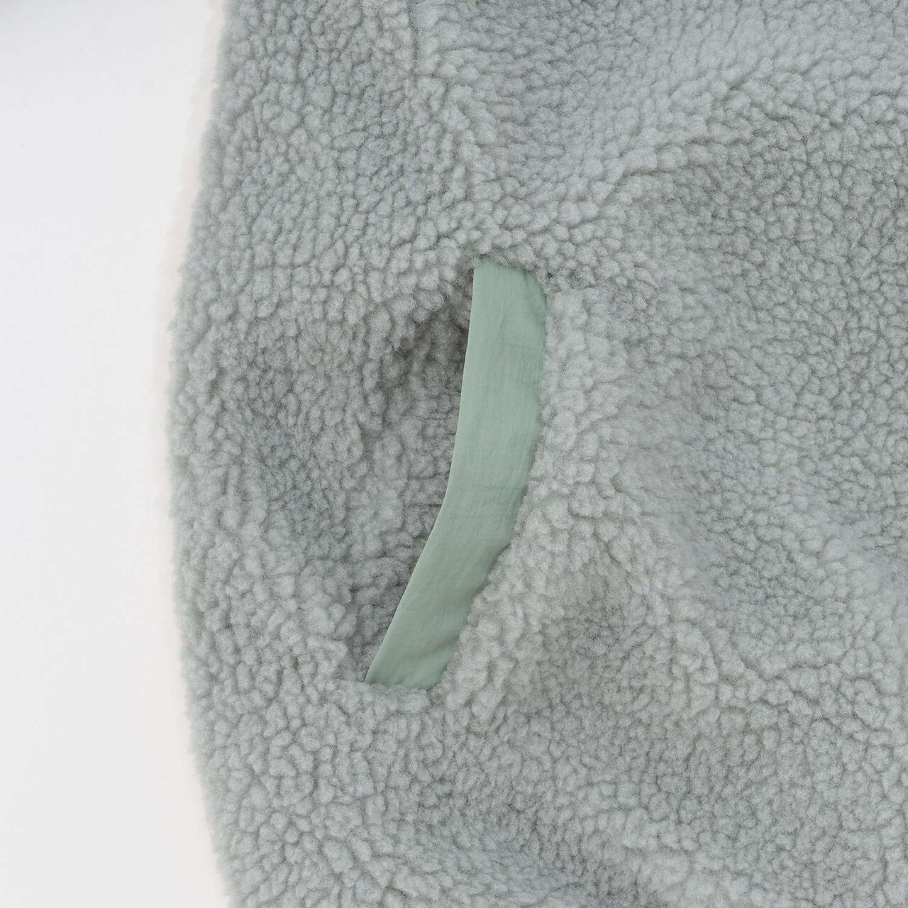 Reversible Color-Blocked Boa Outerwear,Black, large image number 9