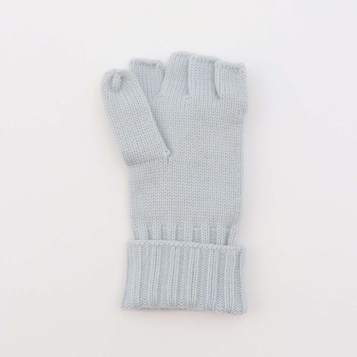 Cable Knit Gloves,Sax blue, medium image number 1