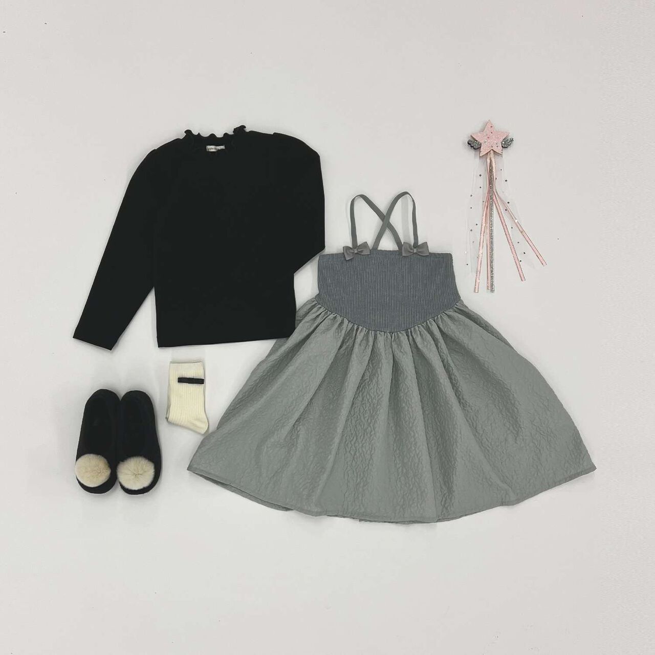 Halloween Jersey Knit Top & Camisole Dress Set,Black, large image number 18