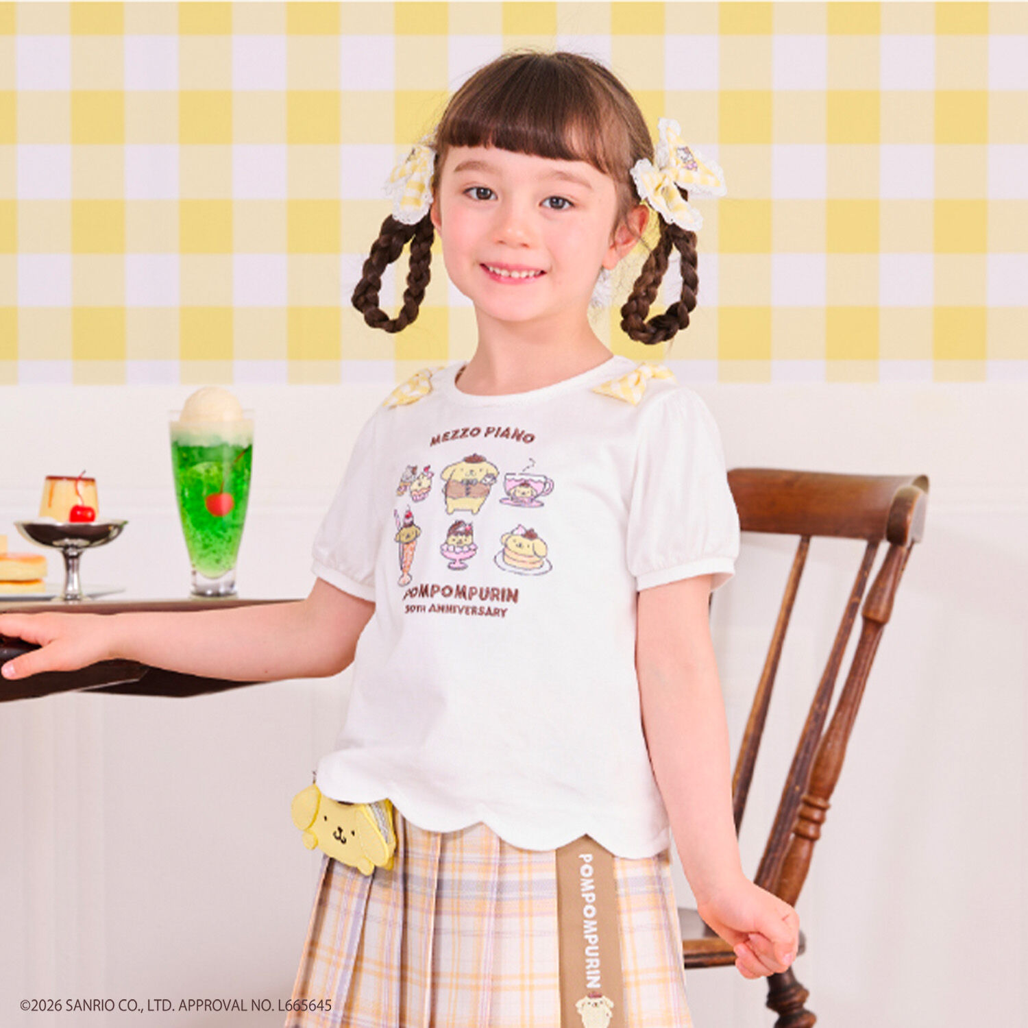 Pompompurin] Scalloped Hem Puff Sleeve T-Shirt | Narumiya Official