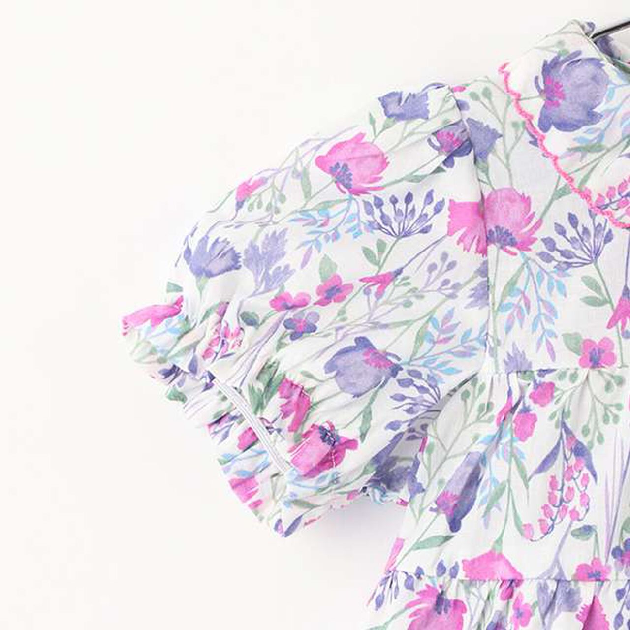 Floral Tunic Pants Set,Blue, large image number 11