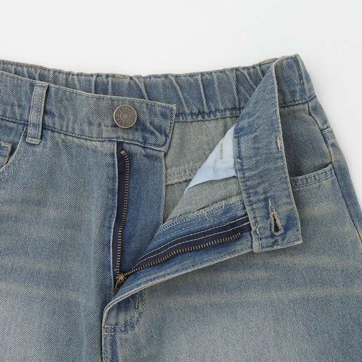[LTXC] Distressed Denim Wide Pants,Sax blue, medium image number 17