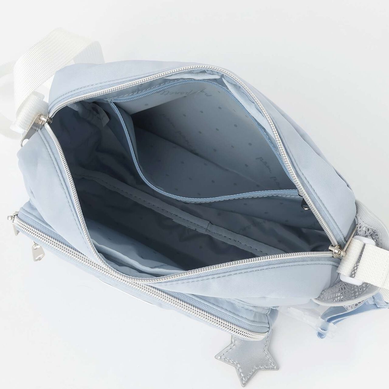 Casual Shoulder Bag with Bottle Holder,Light blue, large image number 10