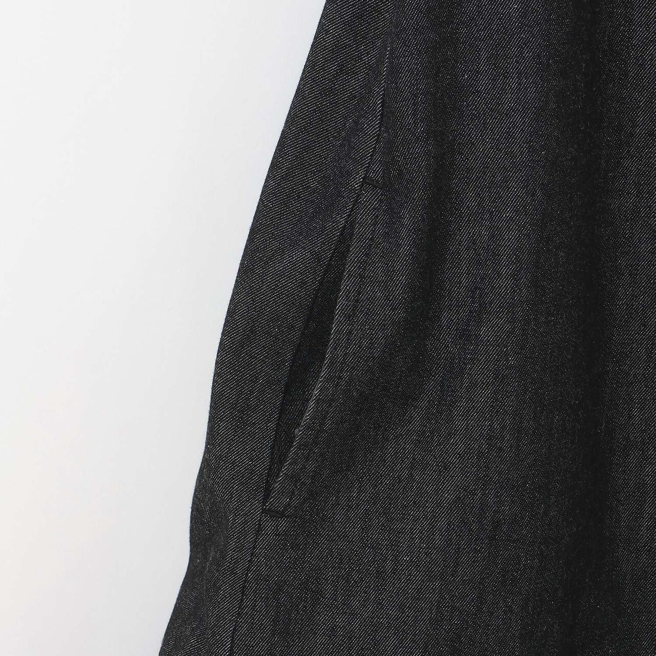 [AMI] Cool Touch Denim Balloon Jumper Skirt Inner Set,Black, large image number 6