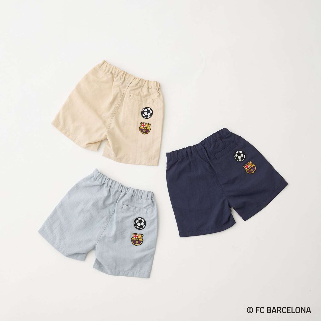 [FC BARCELONA] 布質短褲,淡卡其色, large image number 21
