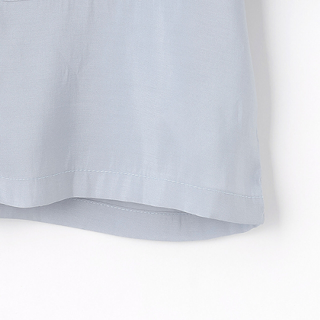 Sheer Shirt Jacket Set,Sax blue, large image number 6