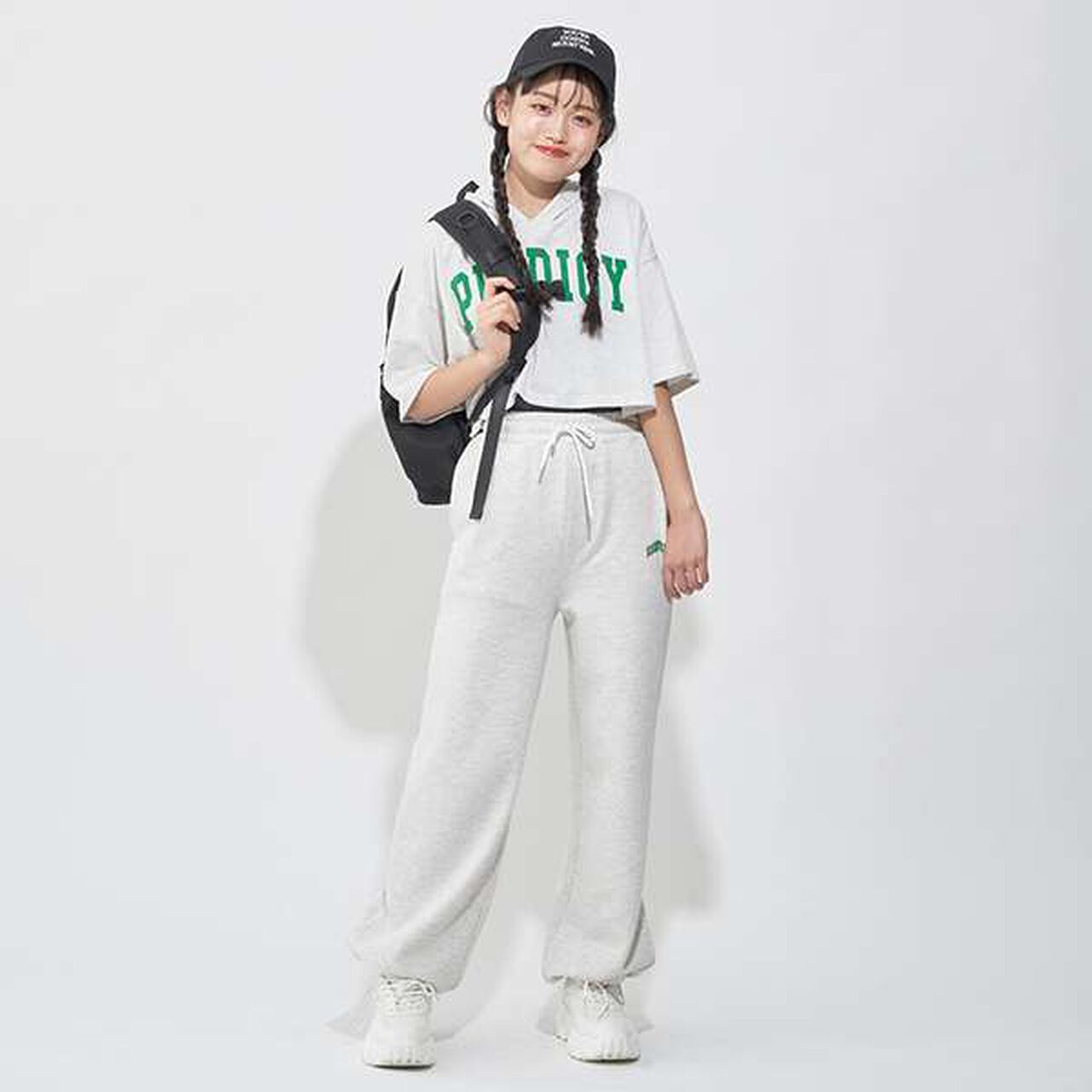 Drawstring Sweatpants,Smoke white, large image number 9