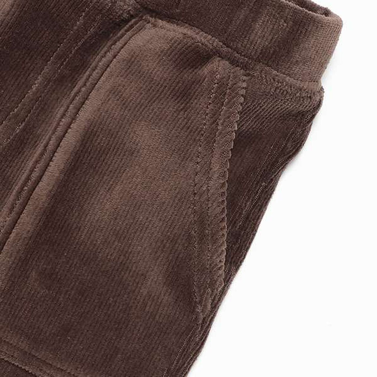 Cut Corduroy Baker Pants,Black, large image number 3