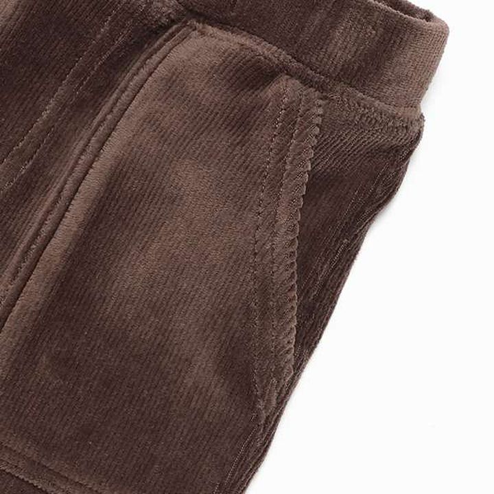 Cut Corduroy Baker Pants,Black, medium image number 3