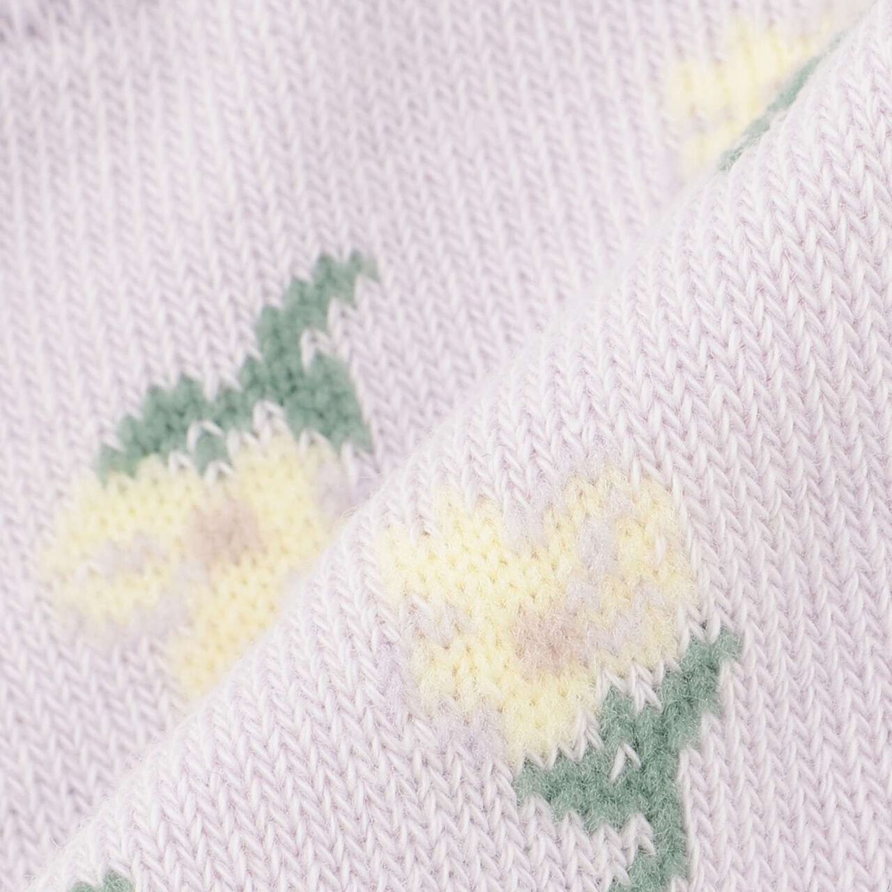 Floral Pattern Crew Socks 2-Pack,Lavender, large image number 4