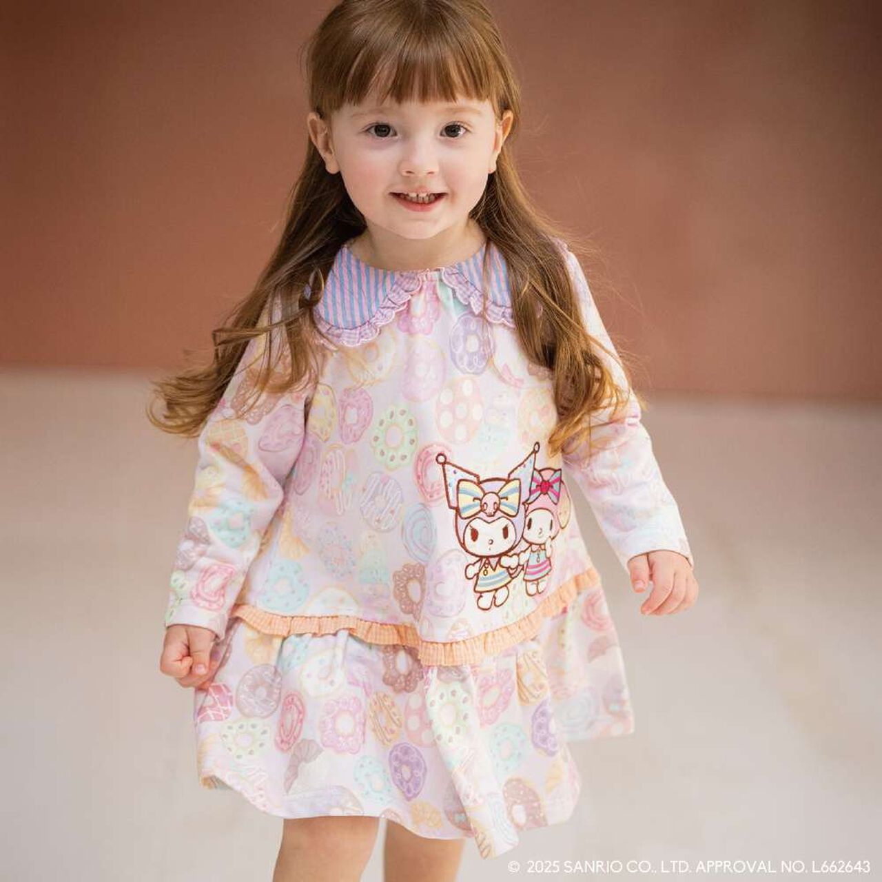 My Melody / Kuromi Donut One-Piece Dress,Pink, large image number 0