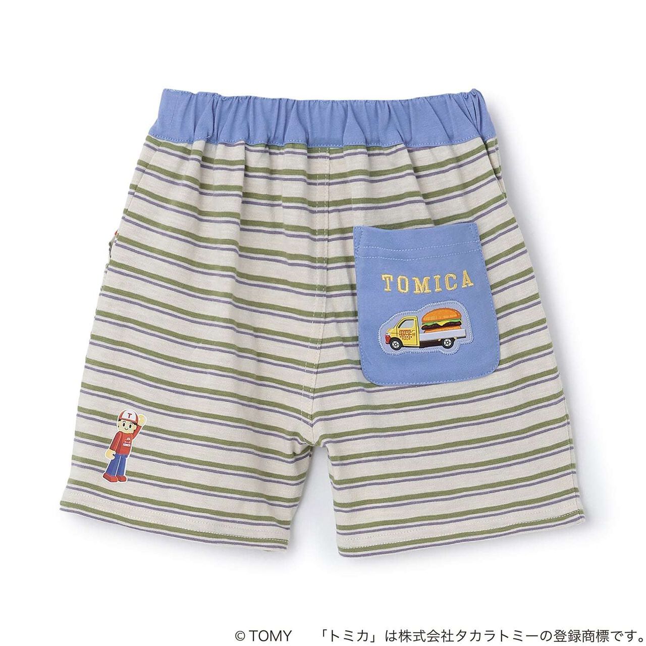 [TOMICA/接觸涼感] 剪裁短褲,綠色, large image number 3