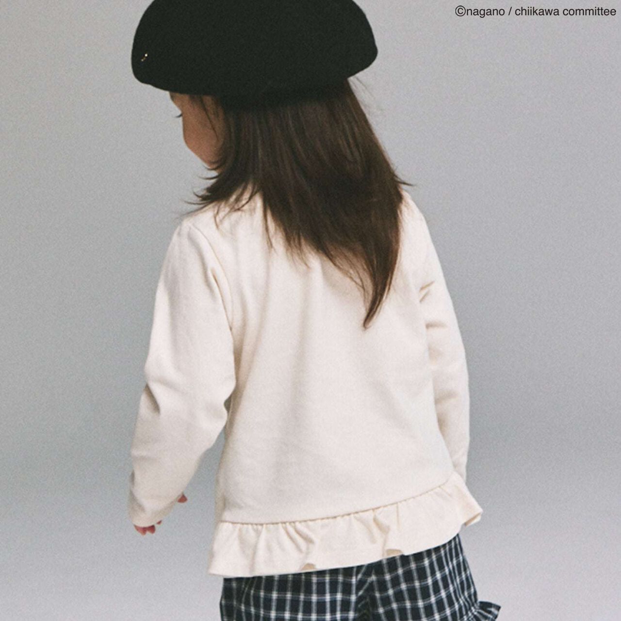 [Chiikawa Anime] Argyle Long-Sleeve T-Shirt,Ivory, large image number 2