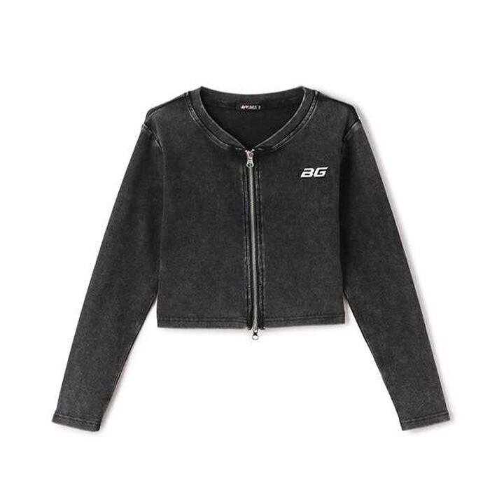 W Zip Tereko Cardigan,Off white, medium image number 3