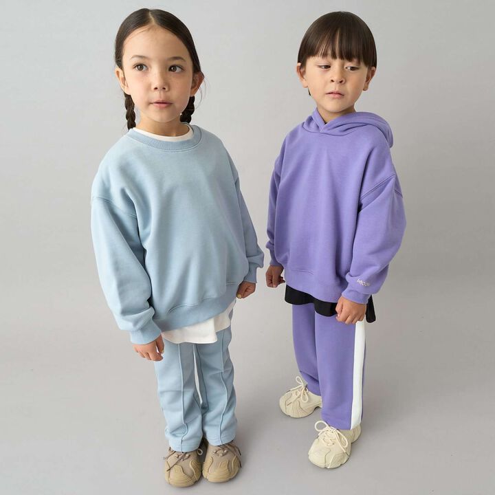 [Daily Standard Wear] [Quick-Dry Absorbent] Loose Fit Side Line Sweatpants,Blue gray, medium image number 36