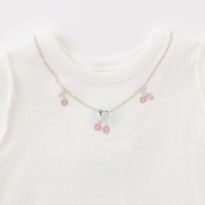 Affordable Girls Short Sleeve T-Shirt,Off white, medium image number 22