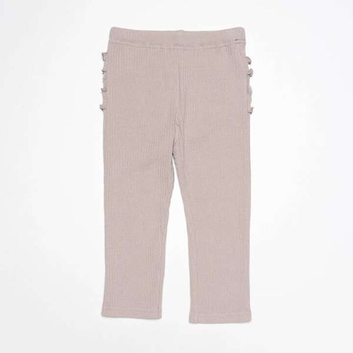 Back Frill Leggings,Light pink, medium image number 0