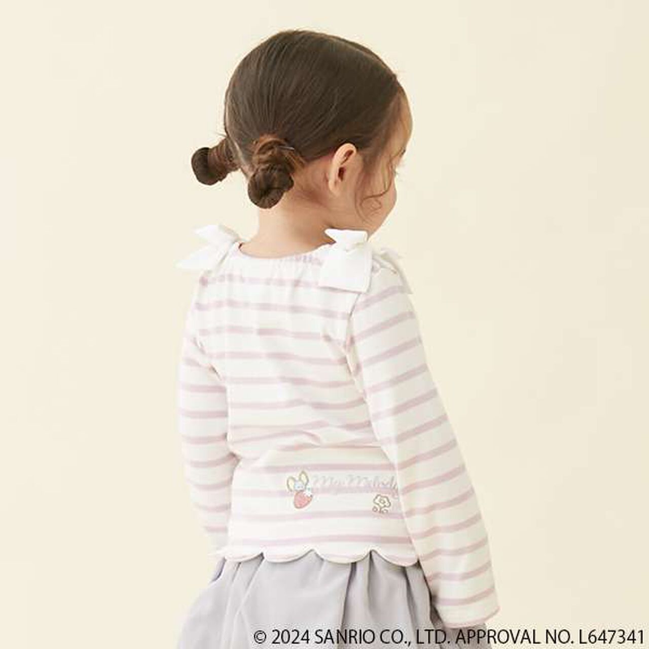 [Sanrio Characters] Appliqu&eacute; Scallop Long Sleeve T-Shirt,Light pink, large image number 11