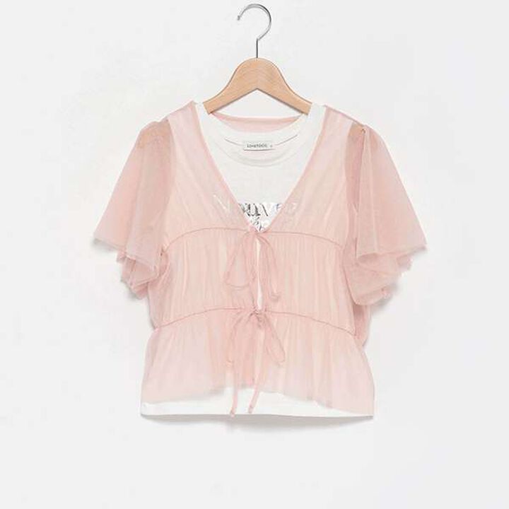 Tulle Bolero with Inner Wear,Black, medium image number 4