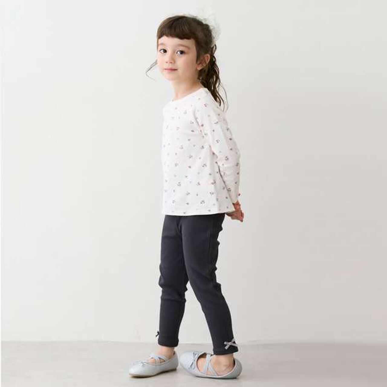 Affordable 10-Length Girls' Leggings,Light pink, large image number 2