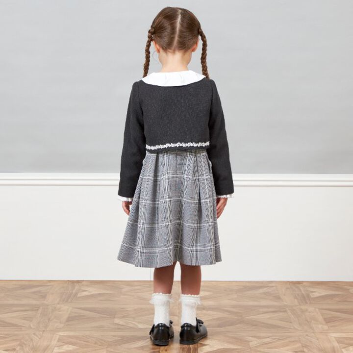 KP Tweed Bolero with Lace (110-130),Black, medium image number 14