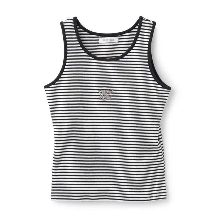 Ribbed Tank Top with Cup,Black, medium image number 8