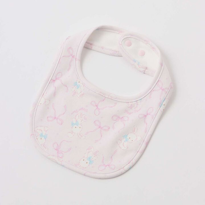 [Box Included] Rabbit Ribbon Pattern 2WAY All-in-One & Bib Set,Off white, medium image number 12
