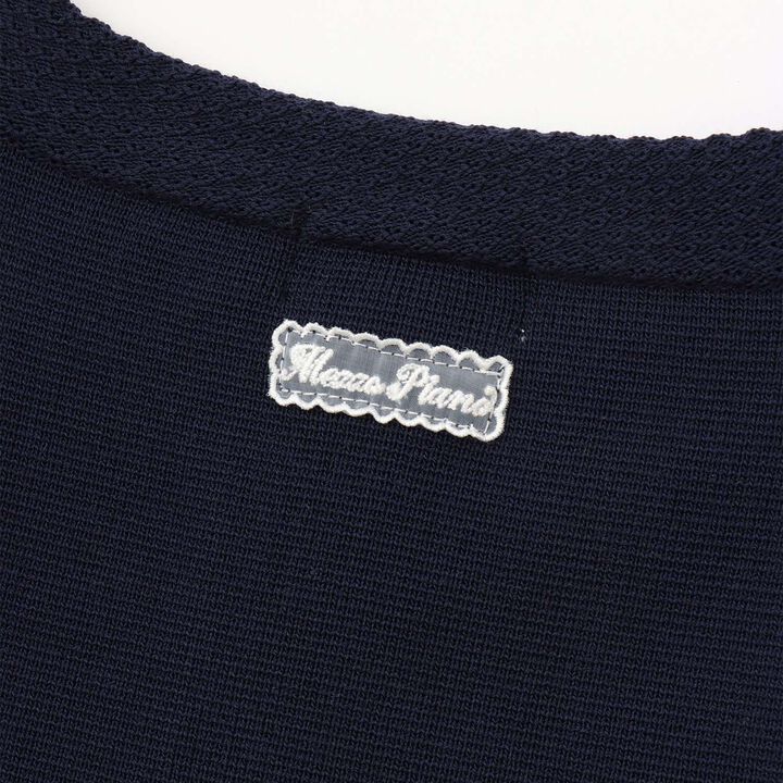 Flower Embroidery Knit Bolero,Off white, medium image number 4