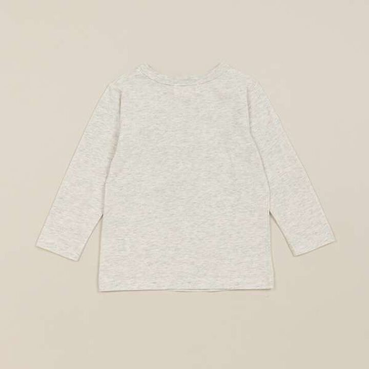 Animal Motif Long-Sleeve T-Shirt,Light gray, medium image number 1