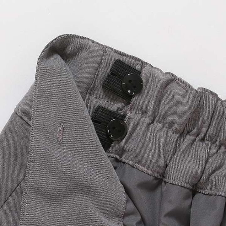 Pleated Skirt with Heart Buckle Belt (with Spats),Beige, medium image number 18