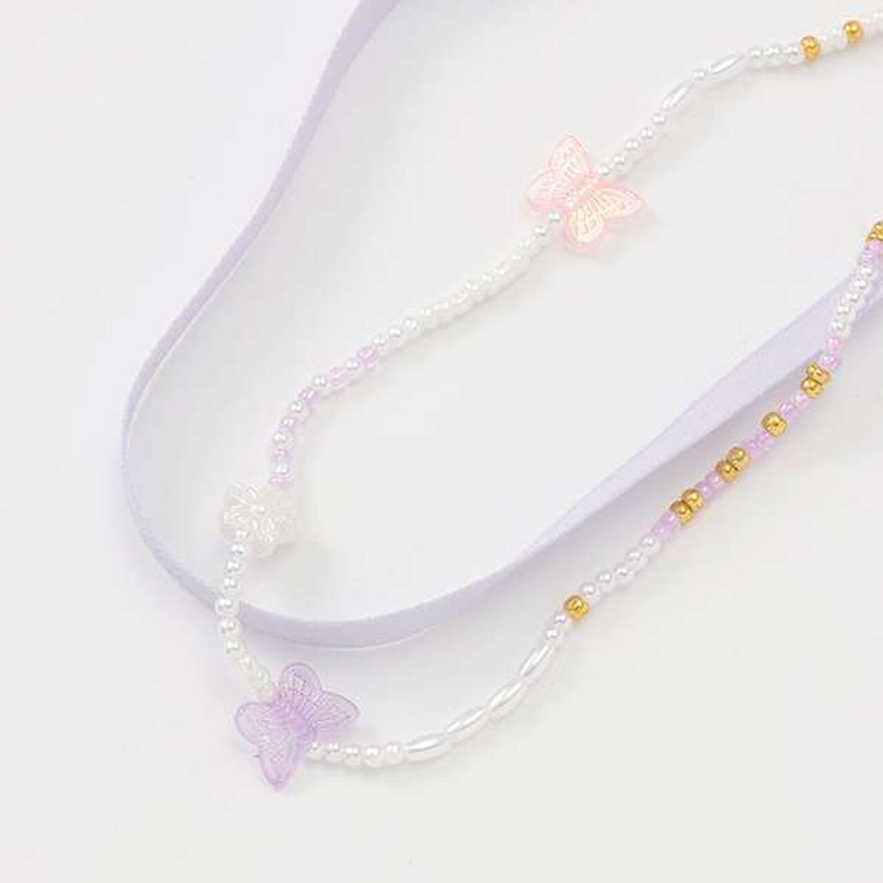 Assorted Motif Necklace,Light green, large image number 15