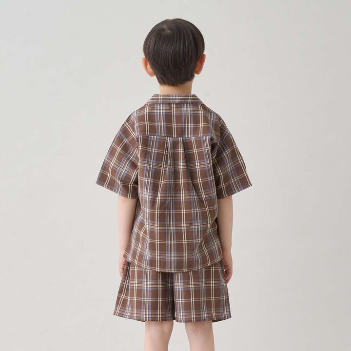 [Outfit Set] Open Collar Shirt & Easy Pants,Greige, medium image number 8