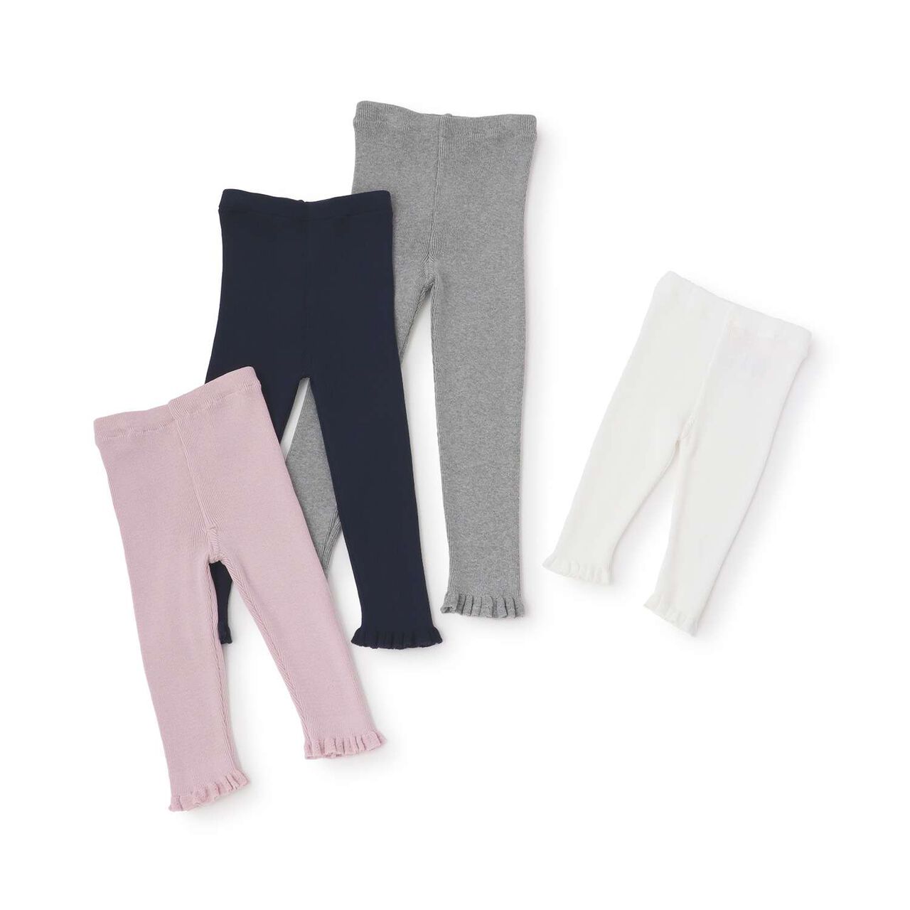 Knit Leggings,Off white, large image number 5