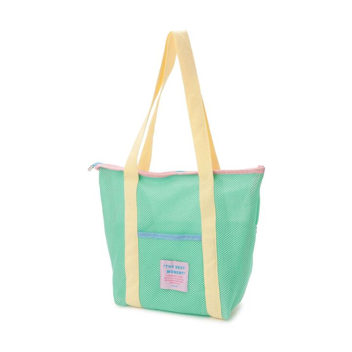 Mesh Colorful Tote Bag [Kids' Clothing] [Girls],Light green, medium image number 2