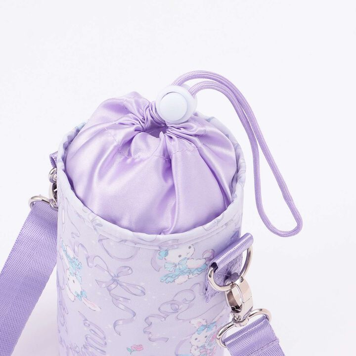 Ballet Rabbit Print Shoulder Bottle Holder,Lavender, medium image number 2