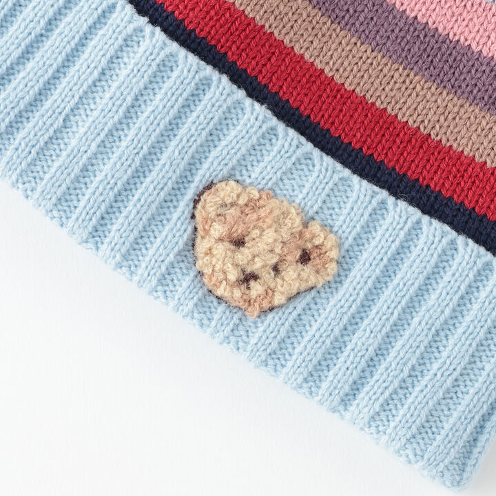 Multi Striped Beanie,Pearl white, medium image number 3