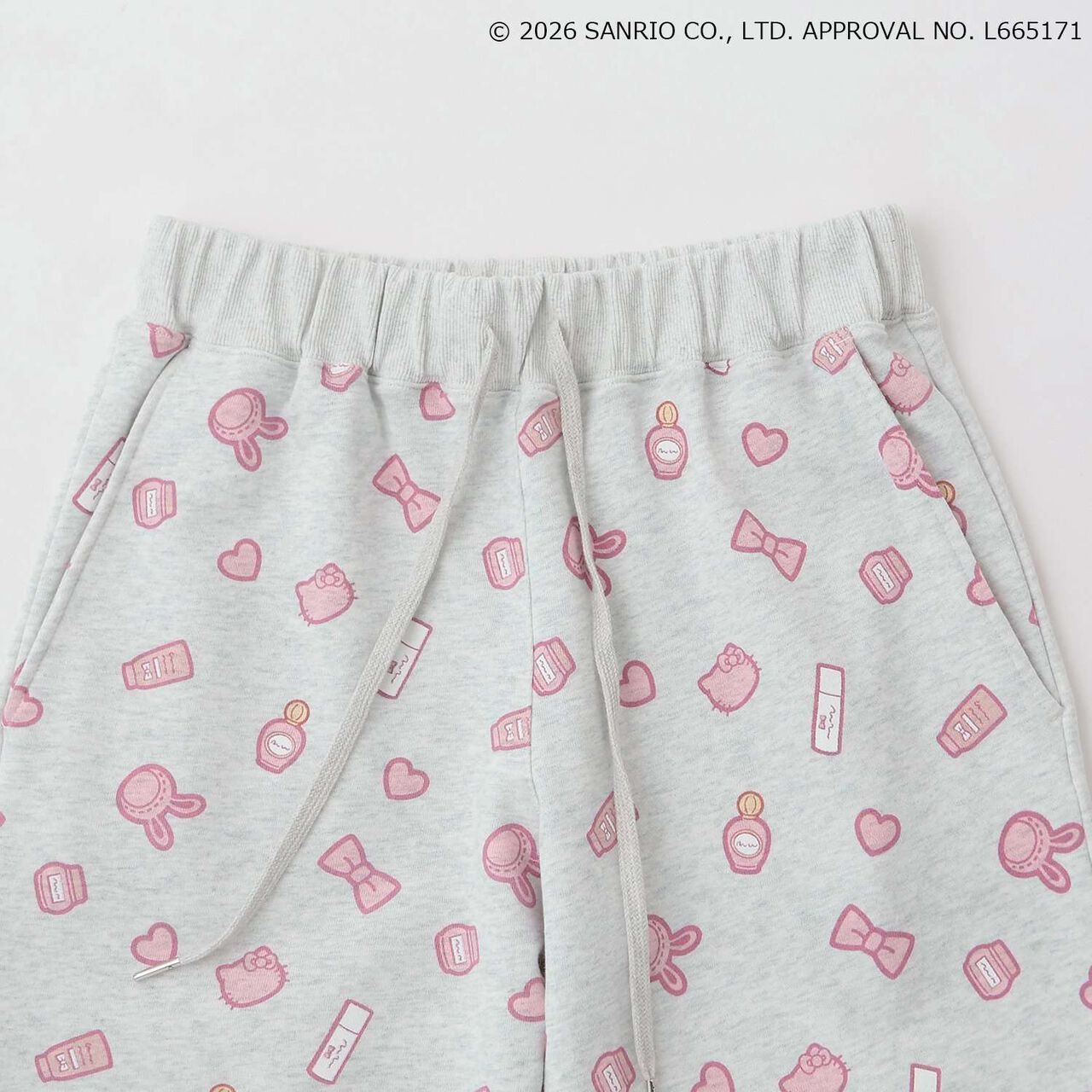 Hello Kitty x Berie-chan Loungewear,Charcoal gray, large image number 7